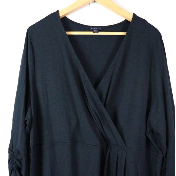 Lands End Faux Wrap Dress size 20W-22W - Picture 3 of 6
